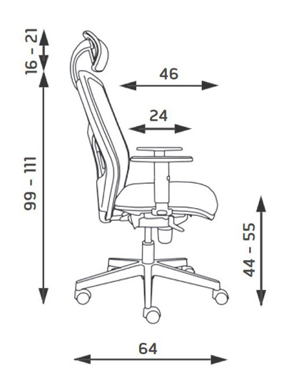Kancelářská židle York síť