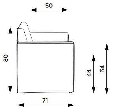 Konferenční sezení Mark jednosedák