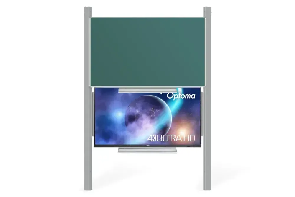 Interaktivní sestava LCD panel s přední krycí tabulí na PYLONU AL