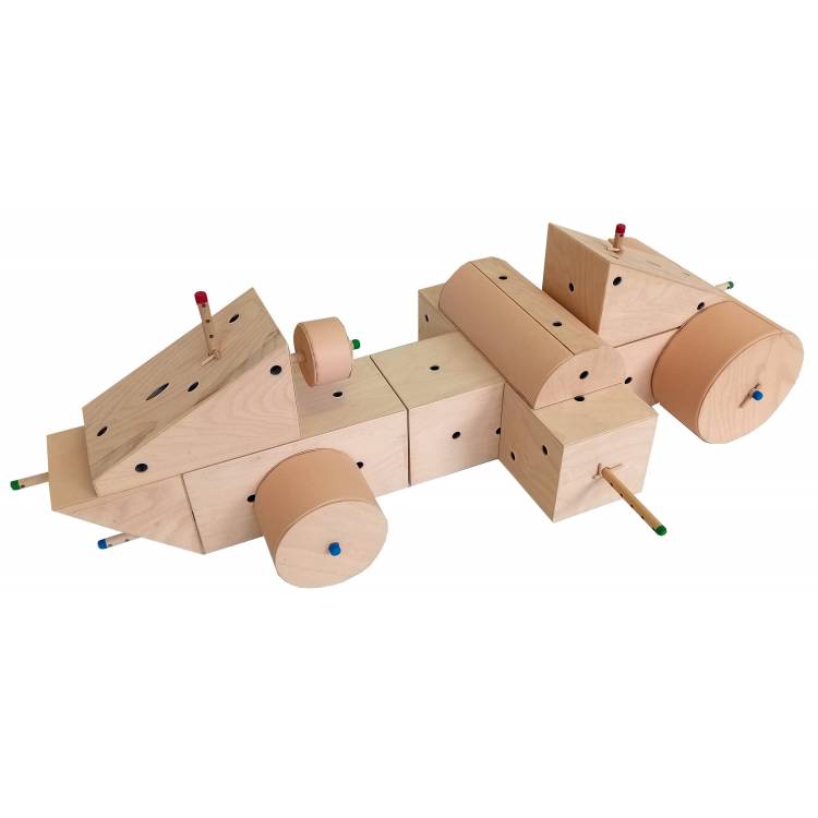 Polymerova konstrukční buková stavebnice