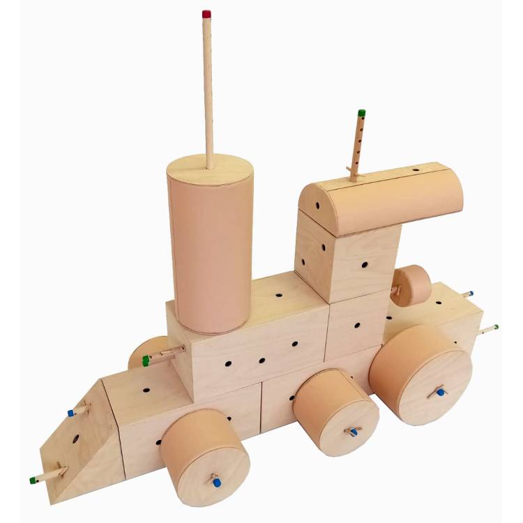 Polymerova konstrukční buková stavebnice