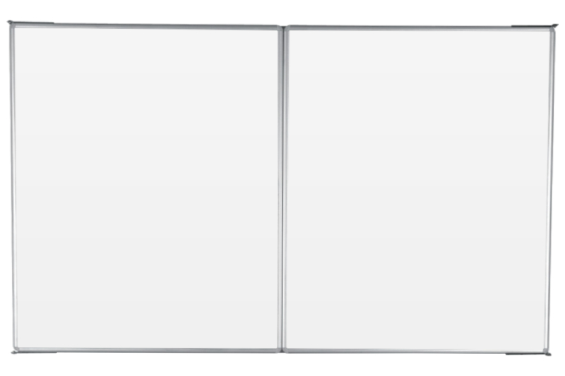 Třídílná školní tabule na fixy a křídy TRIPTYCH - ZBBBZ