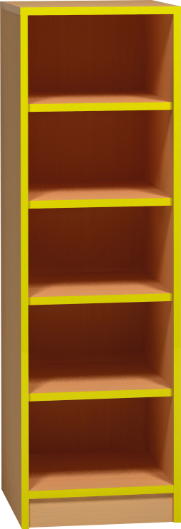 Skříňka otevřená - 40 x 121 x 45cm