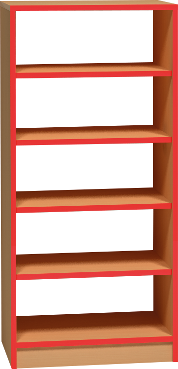 Skříňka otevřená, oboustranná - 60 x 121 x 45cm