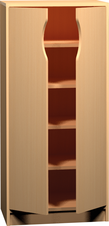 Skříňka s dvířky - 60 x 121 x 45cm