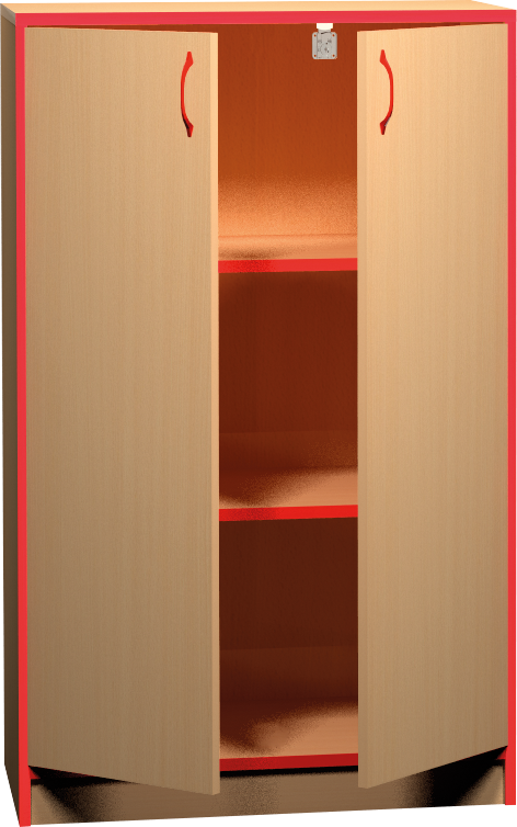 Skříňka s dvířky - 80 x 121 x 45cm