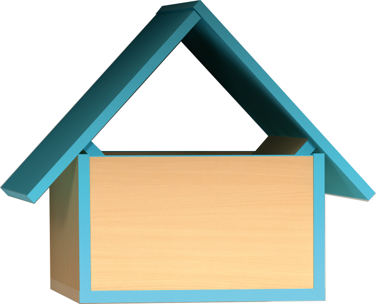 Stříška s úložným prostorem - 40 x 45 x 45cm