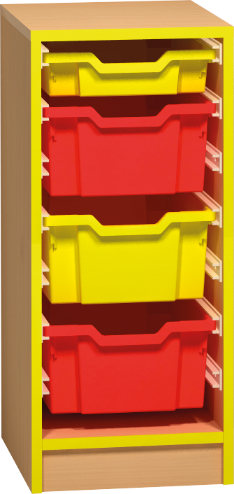 Skříňka na plastové boxy - 36 x 76 x 45 cm