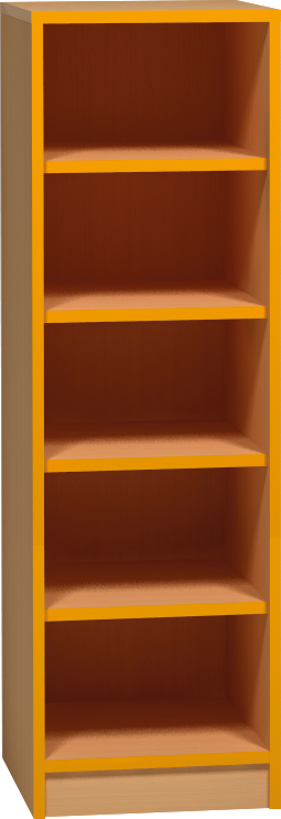 Skříňka otevřená - 40 x 121 x 45cm