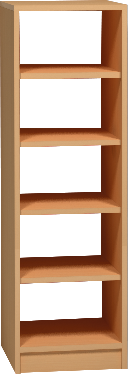 Skříňka otevřená, oboustranná - 40 x 121 x 45cm