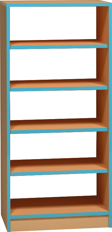 Skříňka otevřená, oboustranná - 60 x 121 x 45cm