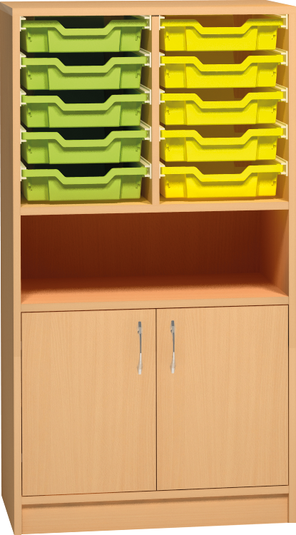 Skříňka na plastové boxy  - 71 x 121 x 45cm