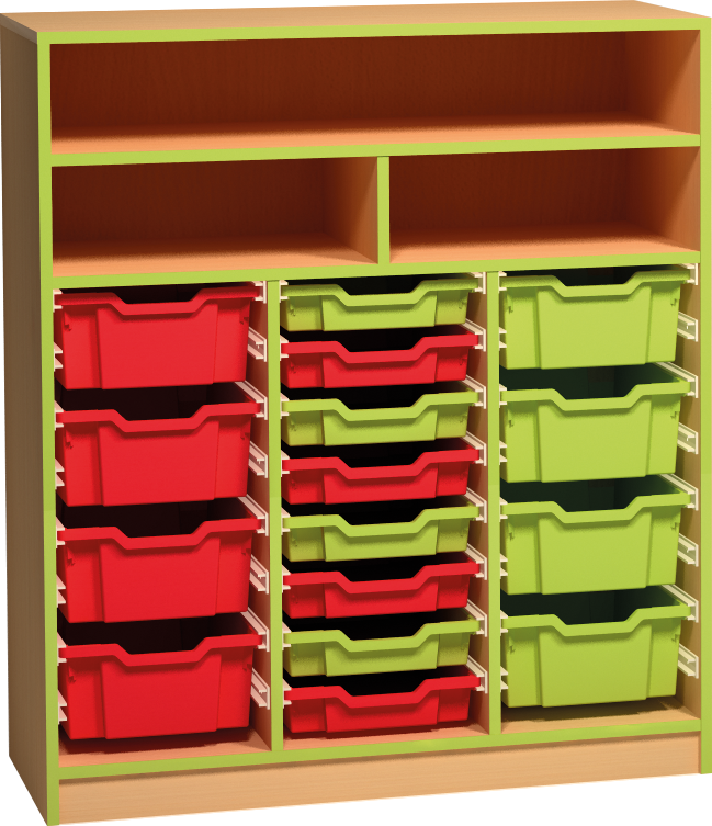 Skříňka na plastové boxy - 105 x 121 x 45 cm