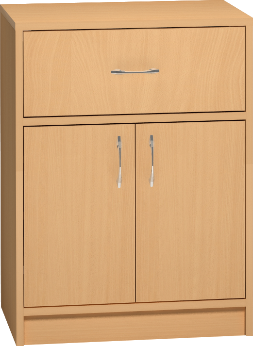 Safety skříňka s dvířky a zásuvkou - 60x76x45 cm