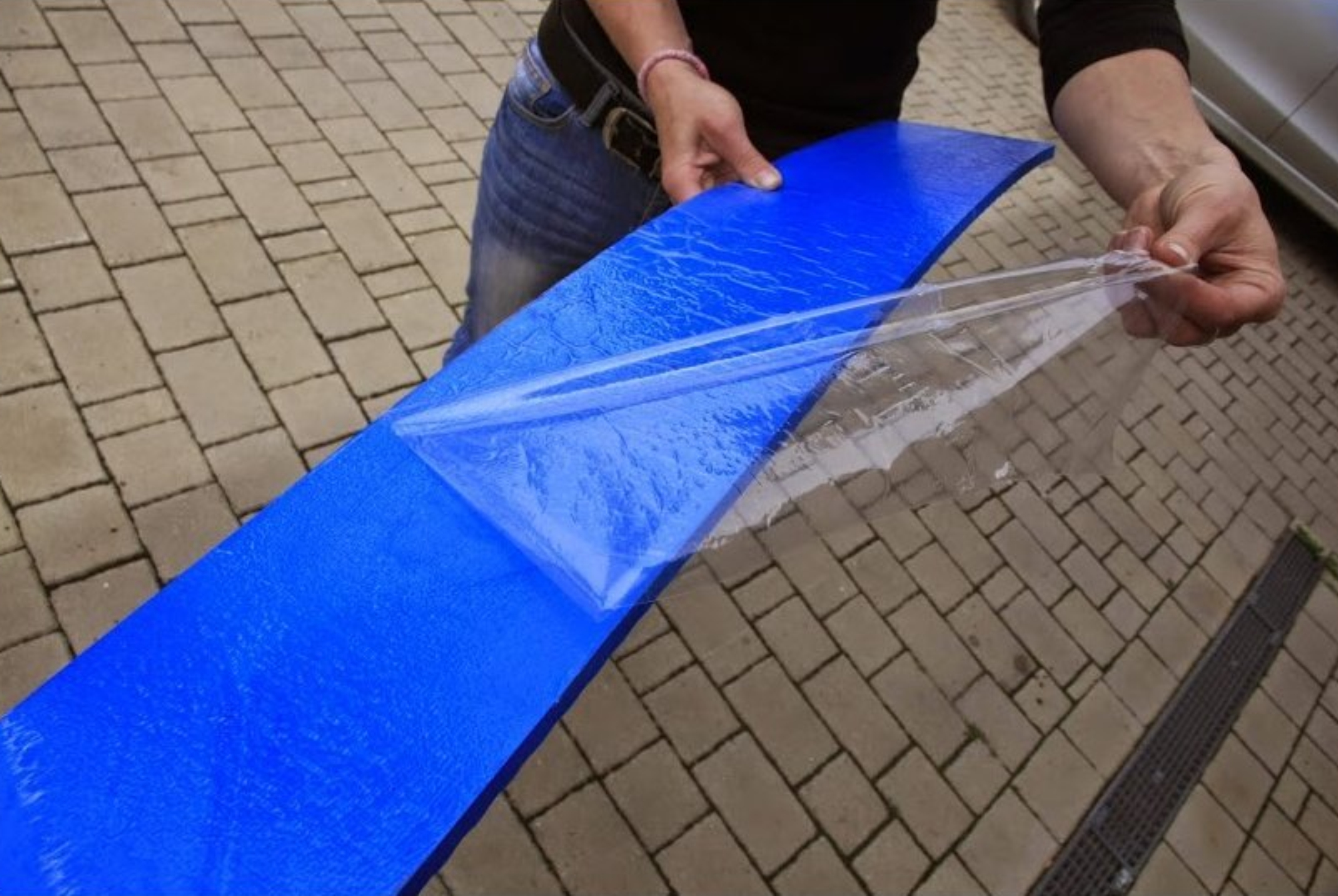 Ochranný pěnový pás na zeď 82 x 15 x 1cm