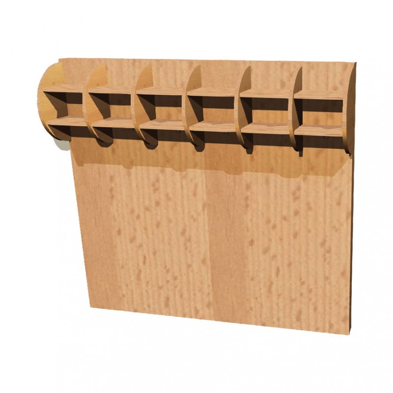 Šatna Šárka - horní díl se zády