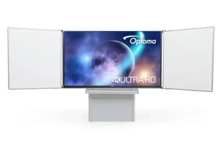 Interaktivní sestava LCD panel na stojanu zvedacím AL IAS s křídly